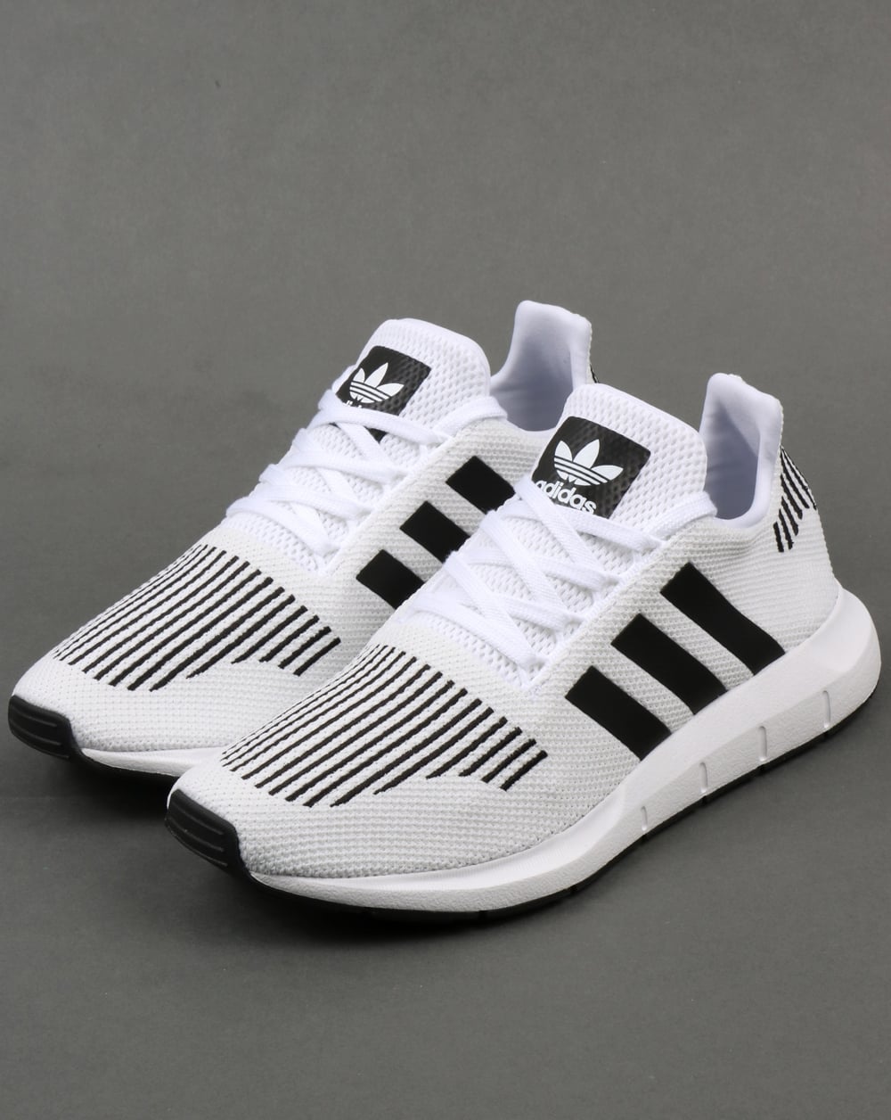 Adidas Swift Run Trainers White/Black/Grey