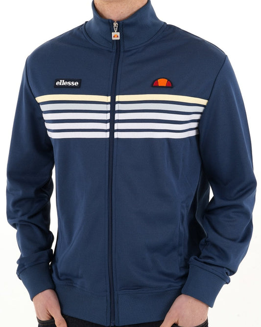 Ellesse Ellesse 5 Stripe Track Top Dark Blue/White