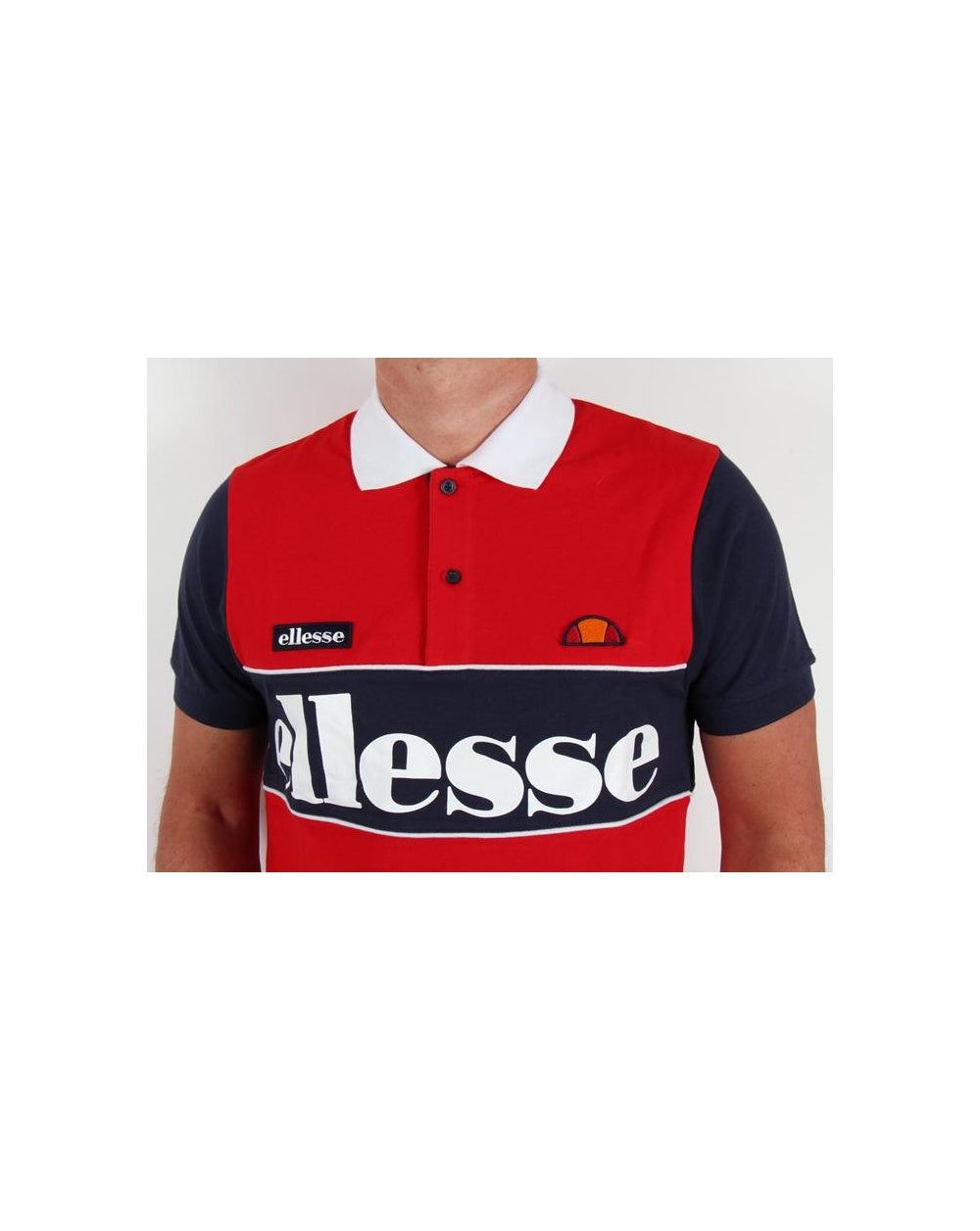 Ellesse Bartolami Polo Shirt Red/navy