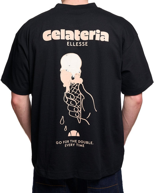 Ellesse Ellesse Gelateria Back Print T Shirt Black
