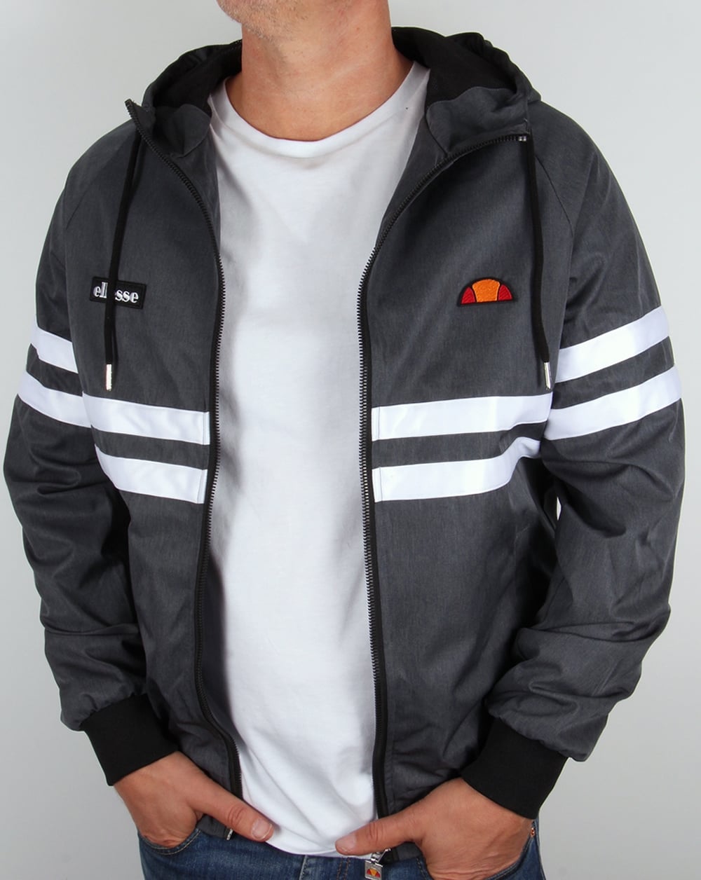 Ellesse Rimini Hooded Jacket Navy Marl