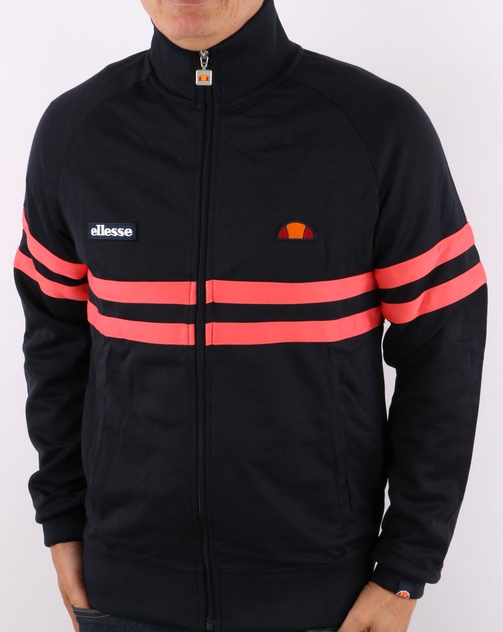 Ellesse Rimini Track Top Navy/Coral