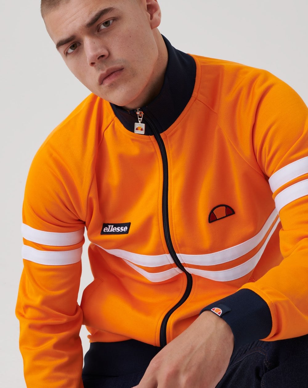 Ellesse Rimini Track Top Orange/Navy