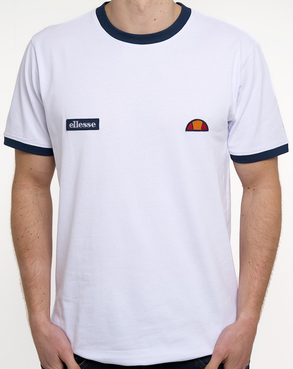 Ellesse Ringetto T Shirt White / Navy