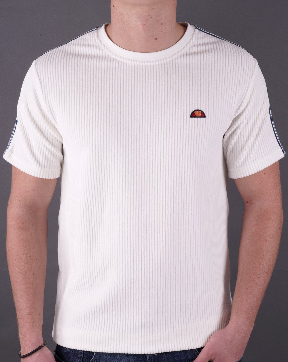 Ellesse Velour Madori T Shirt Off White
