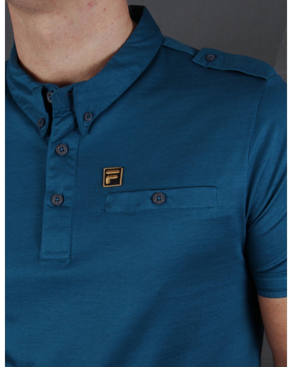 Fila Gold Balsini Polo Shirt Ink Blue
