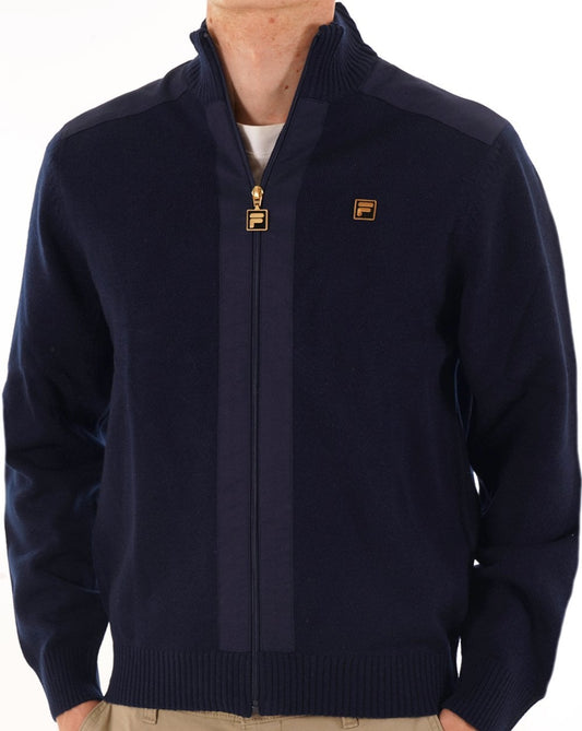 Fila Gold Fila Gold Zip Through Knit Dark Navy