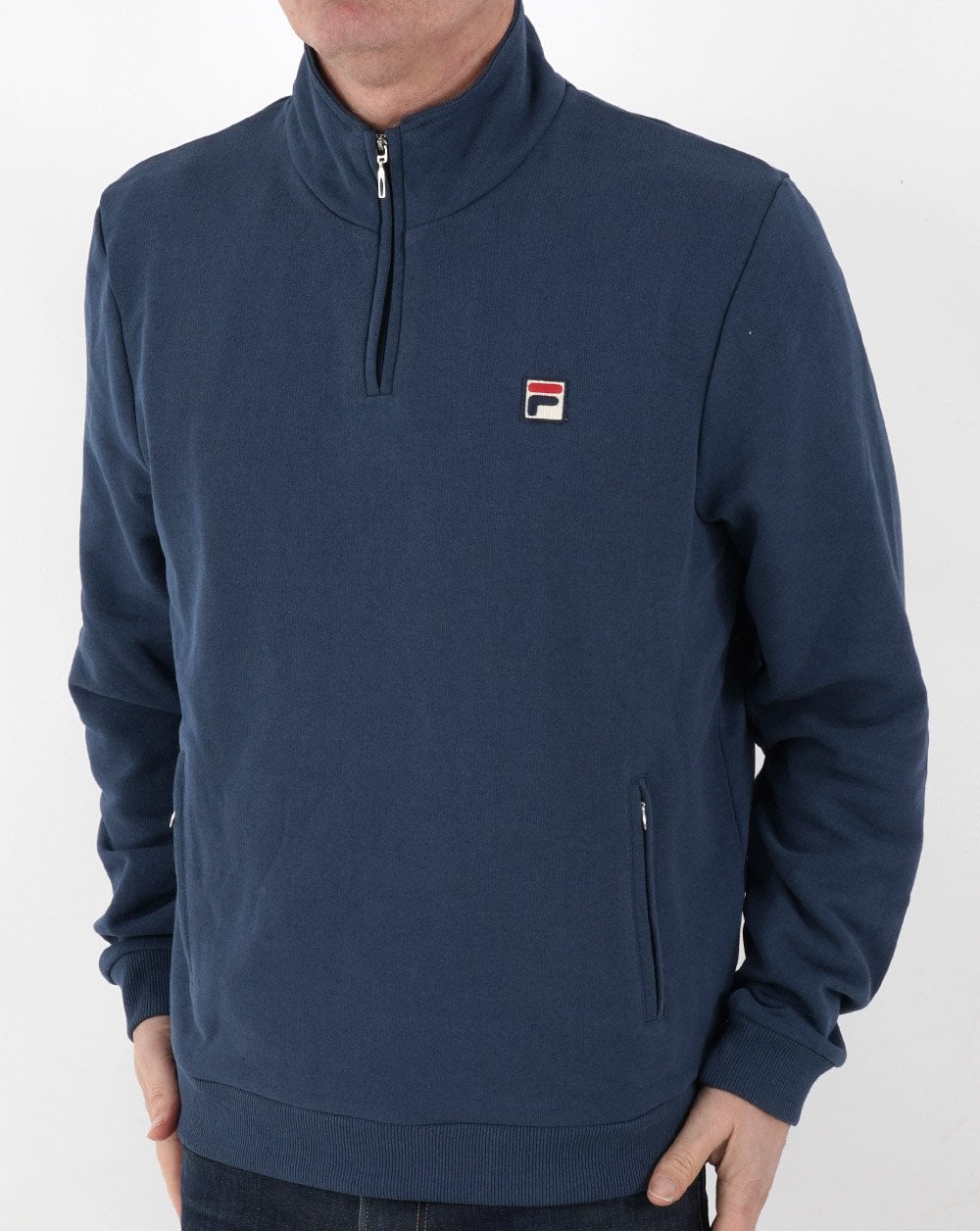 Fila Vintage 1/4 Zip Sweat Blue