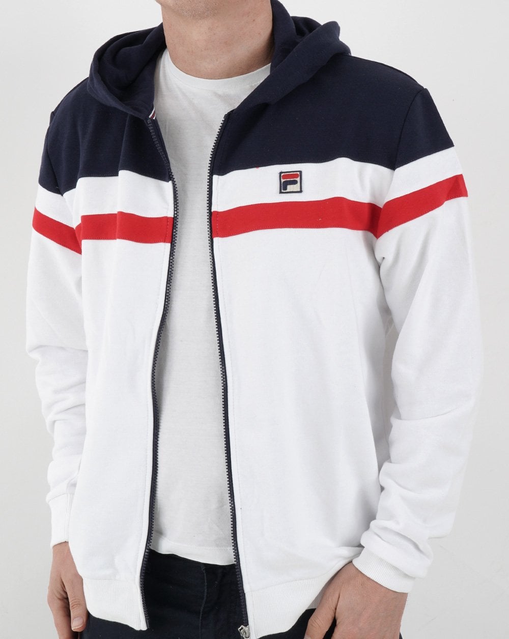Fila Vintage Arlo Hoody White/Navy/Red