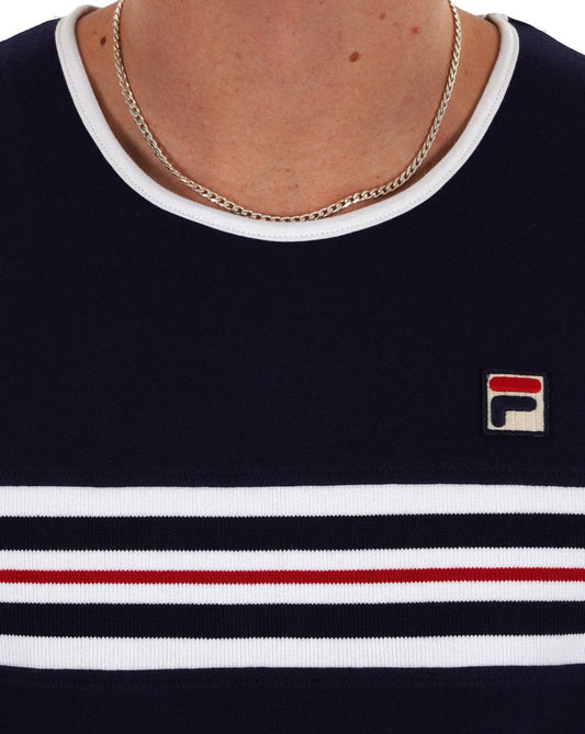 Fila Vintage Fila Vintage Chest Stripe Vest Navy