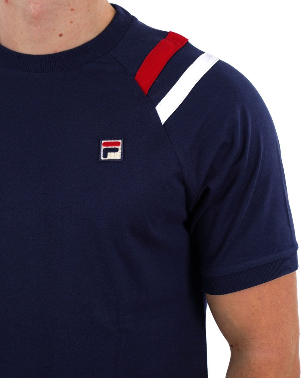 Fila Vintage Dyer Mk2 T Shirt Navy