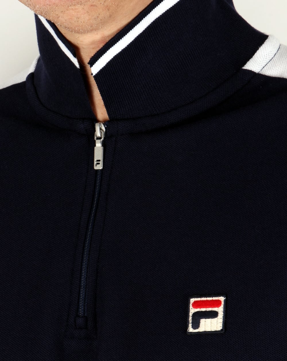 Fila Vintage Fabbiano Polo Shirt Navy