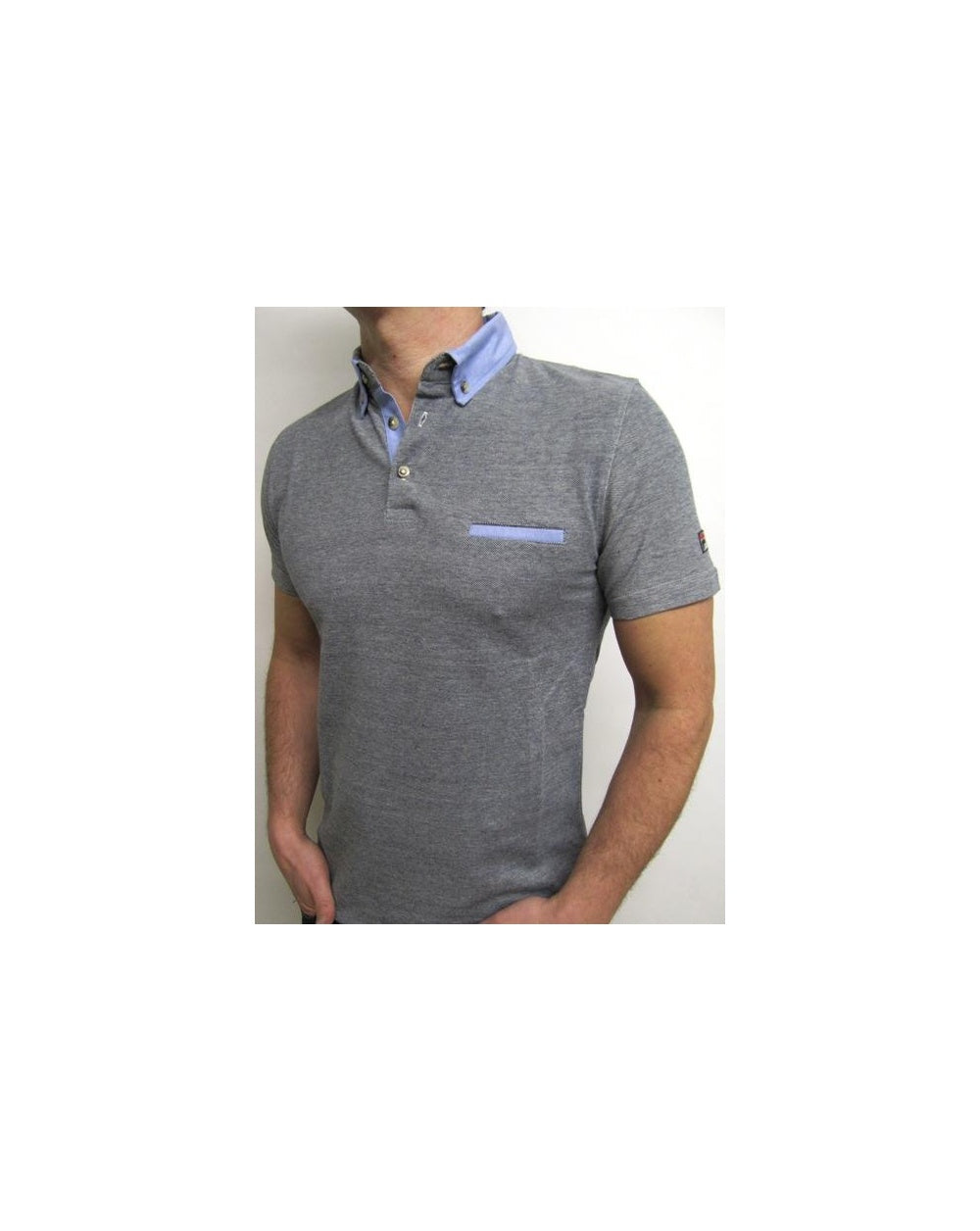 Fila Vintage Fleetwood Polo Shirt Navy