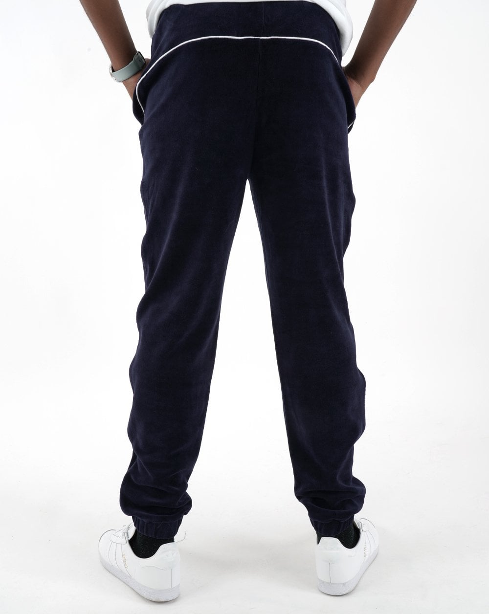 Fila Vintage Frankie Velour Track Pants Navy/White