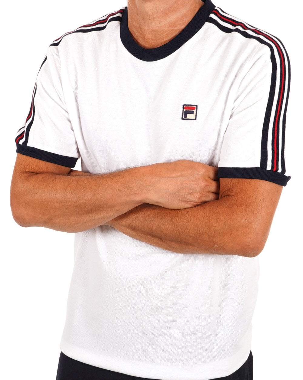 Fila Vintage Holden T Shirt White/Navy