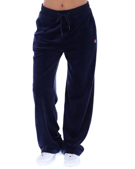 Fila Women Fila Vintage Isabella Velour Track Pants Navy