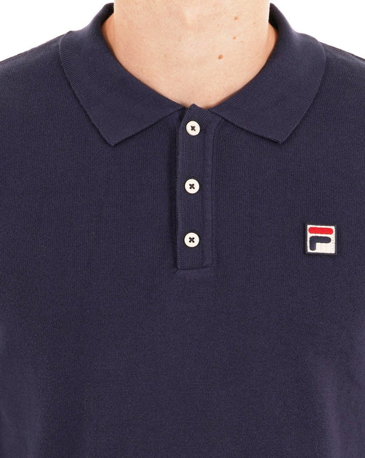 Fila Vintage Fila Vintage Knitted L/S Polo Navy
