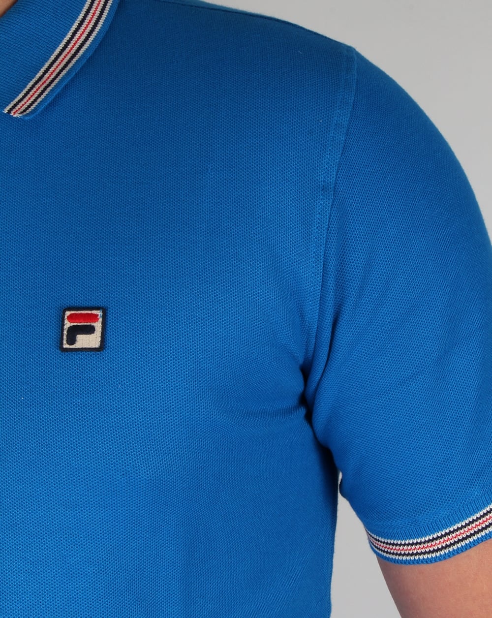 Fila Vintage Matcho 3 Polo Shirt Ski Blue