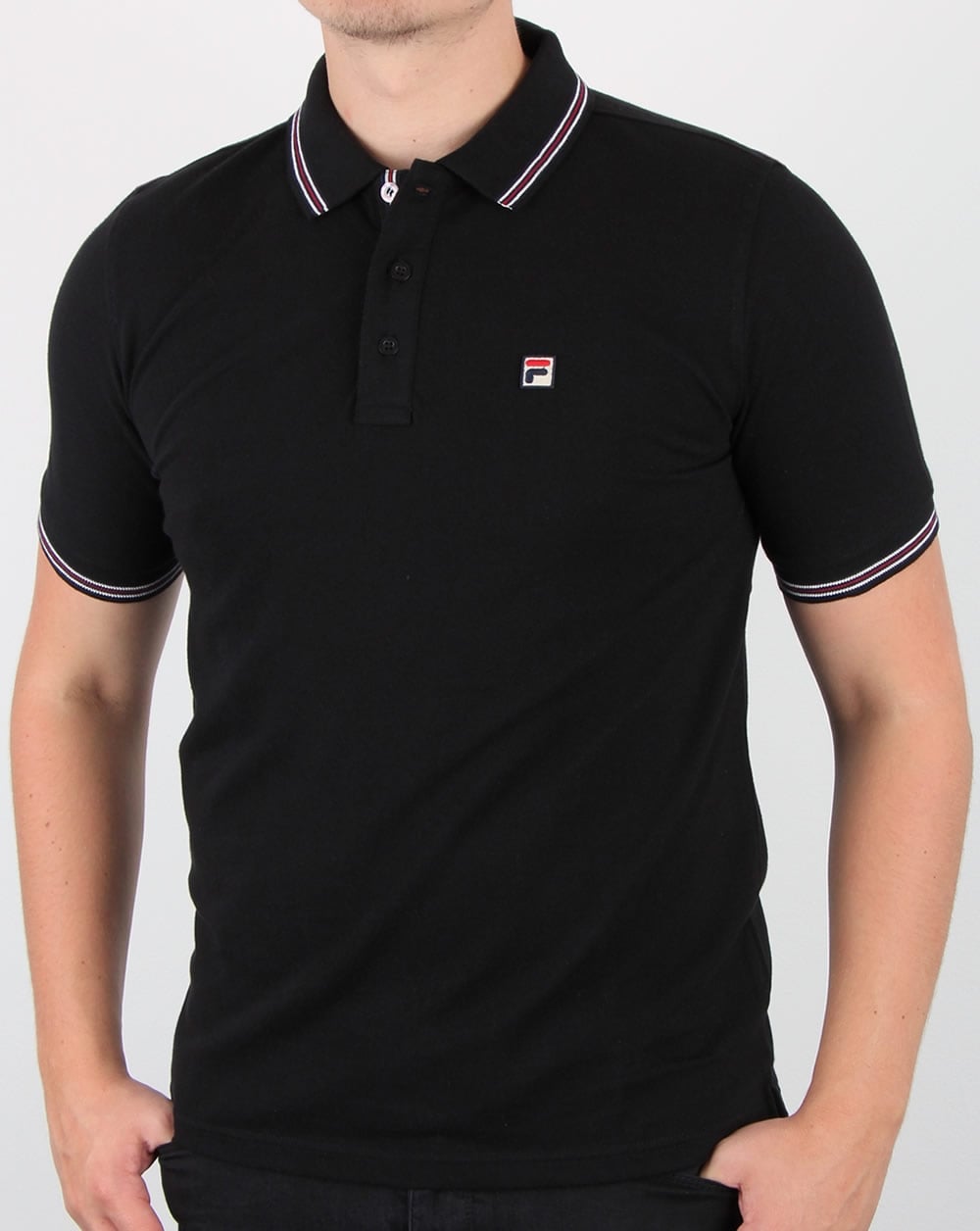 Fila Vintage Matcho 4 Polo Shirt Black