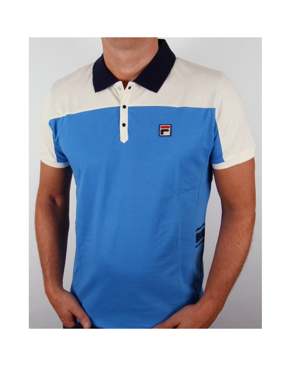 Fila Vintage Mivvi Polo Shirt Ocean Blue