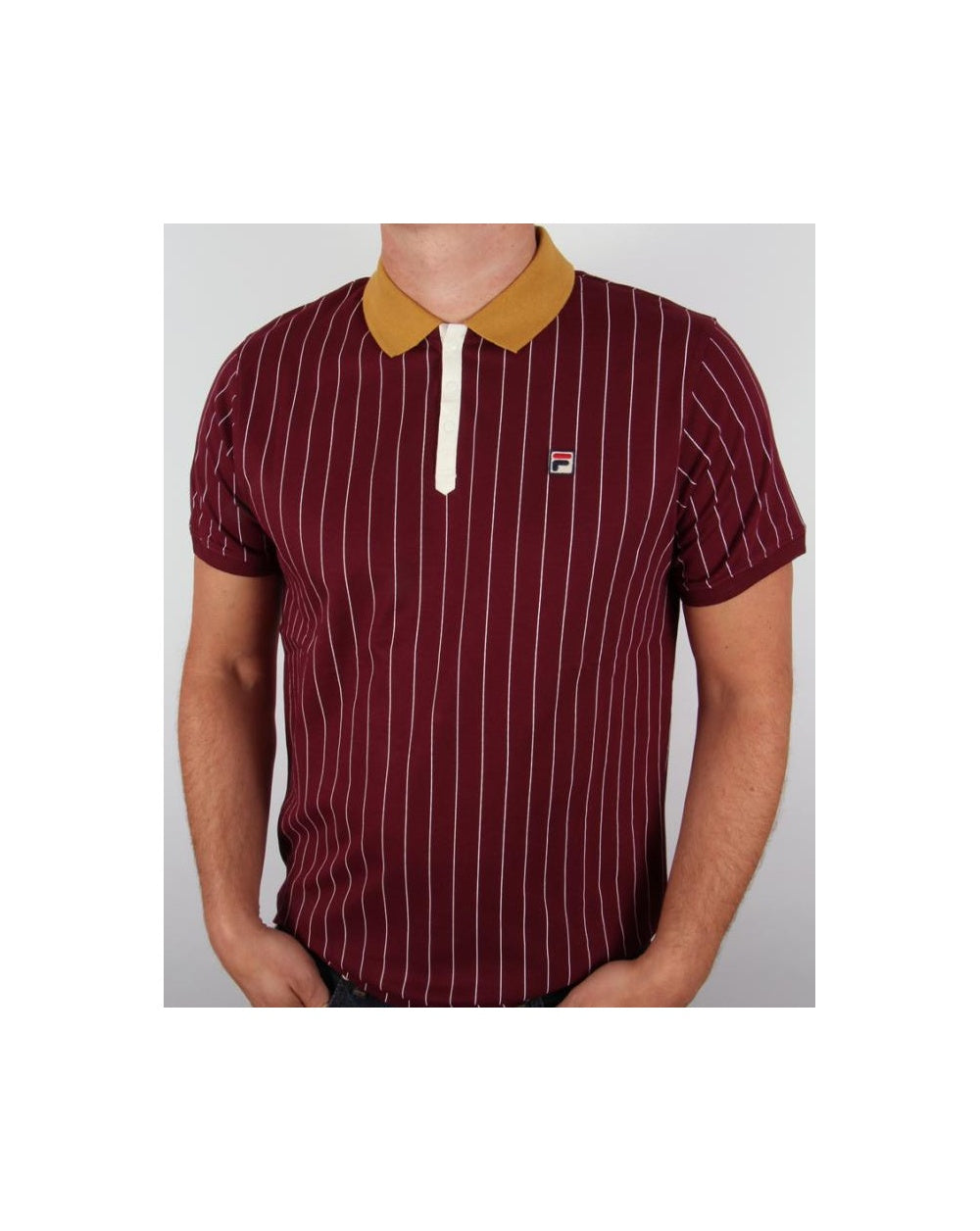 Fila Vintage Mk1 Settanta Polo Shirt Deep Plum