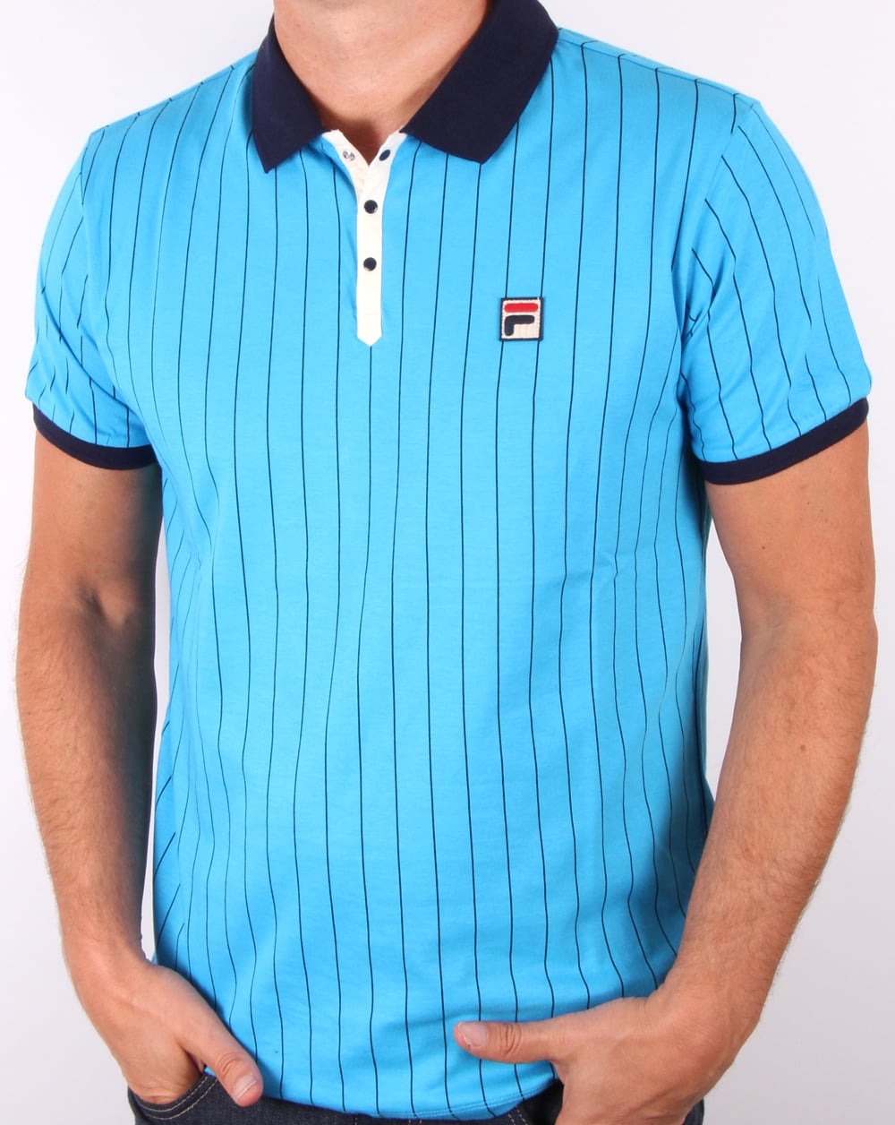Fila Vintage Mk1 Settanta Polo Shirt Malibu Blue
