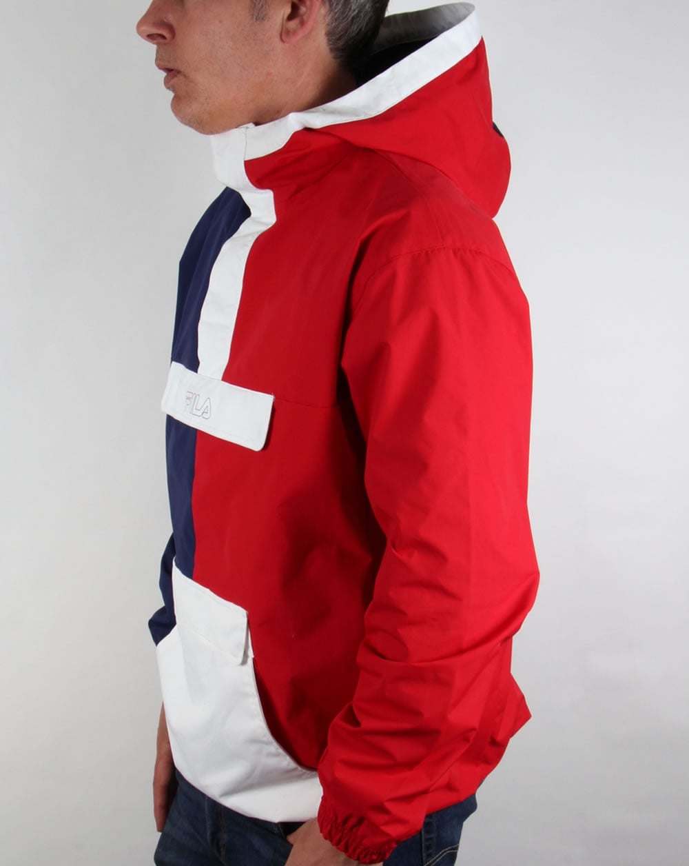 Fila Vintage Napoli Overhead Jacket Navy/Red/White