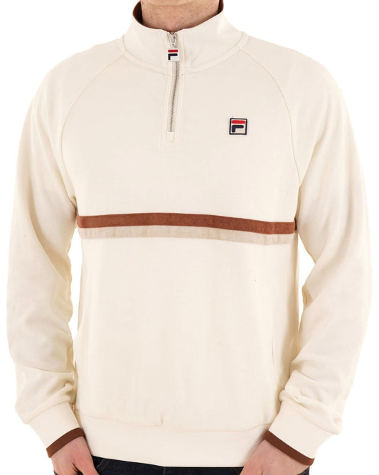 Fila Vintage Fila Vintage Rolando 1/4 Zip Sweat Gardenia
