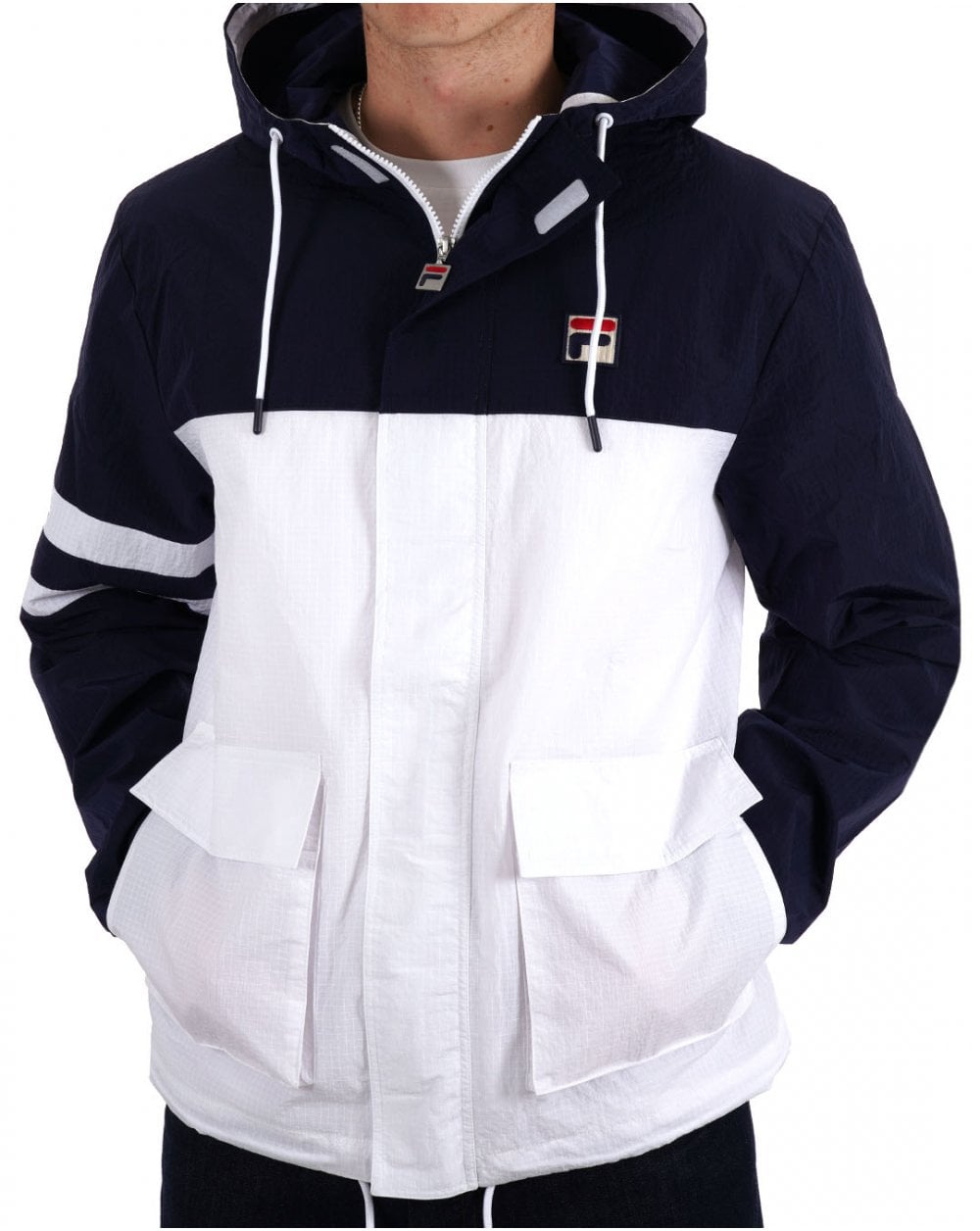 Fila Vintage Sailing Jacket Navy White