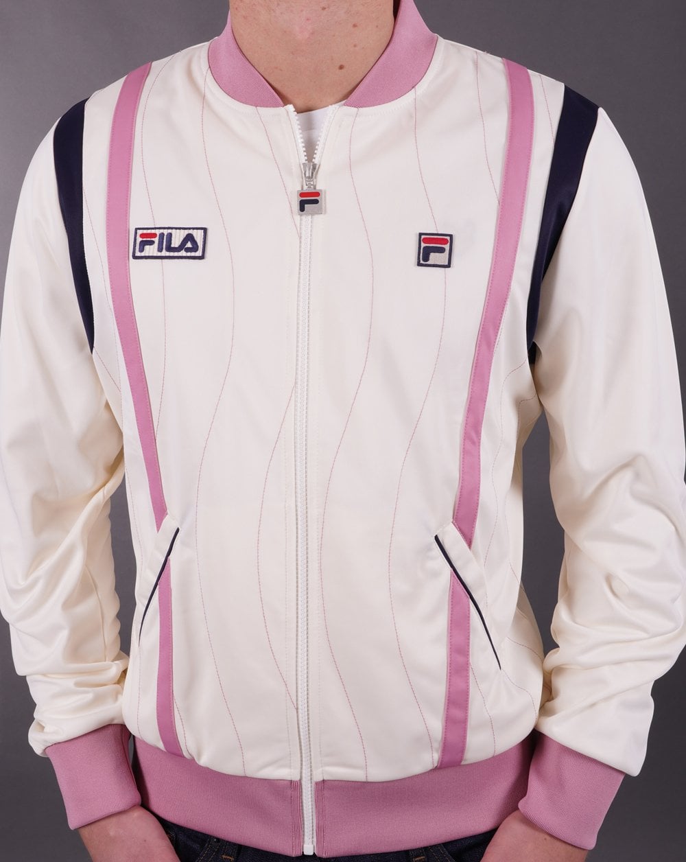 Fila Vintage Settanta Wave Mk4 Track Top Off White