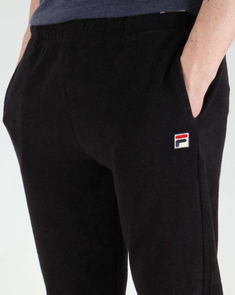 Fila Vintage Stoppini Toweling Track Pants Black