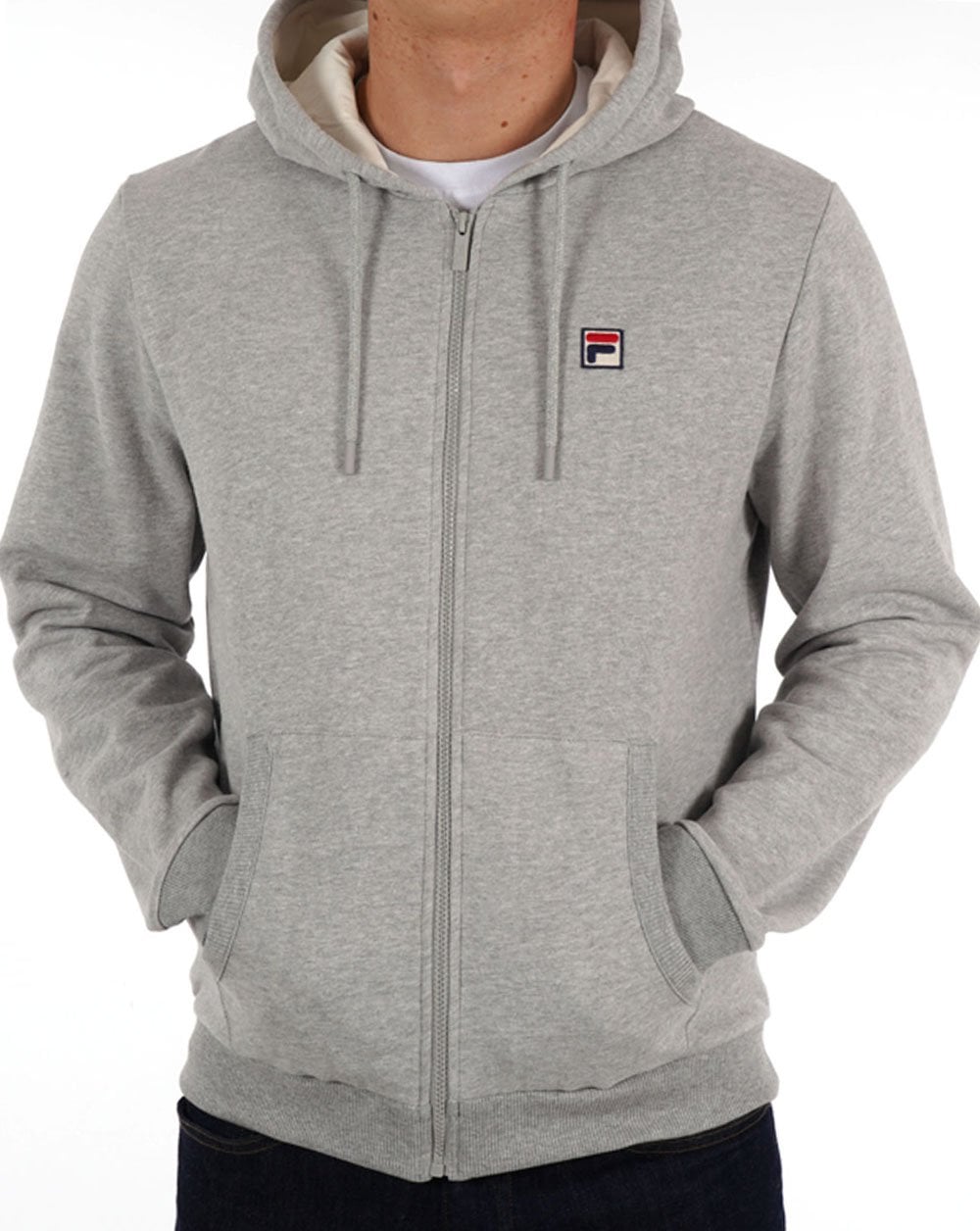 Fila Vintage Tenconi Hoodie Grey Marl