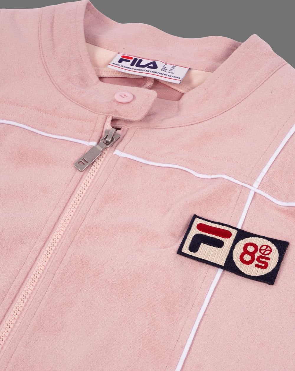 Fila Vintage Terrinda MK3 Pro Badged Track Top Pink/White