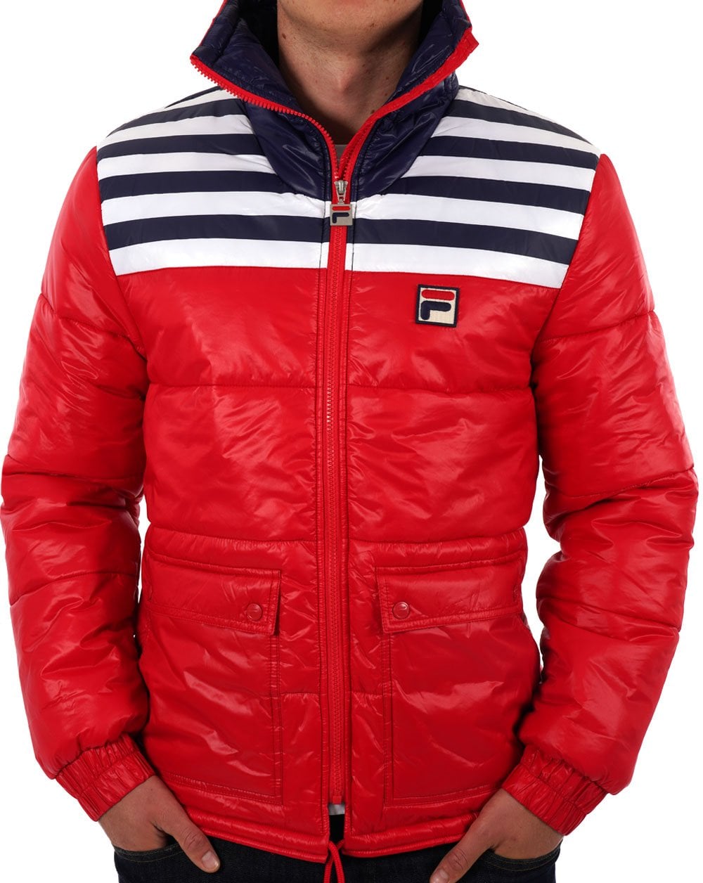 Fila Vintage Uomo Padded Jacket Red