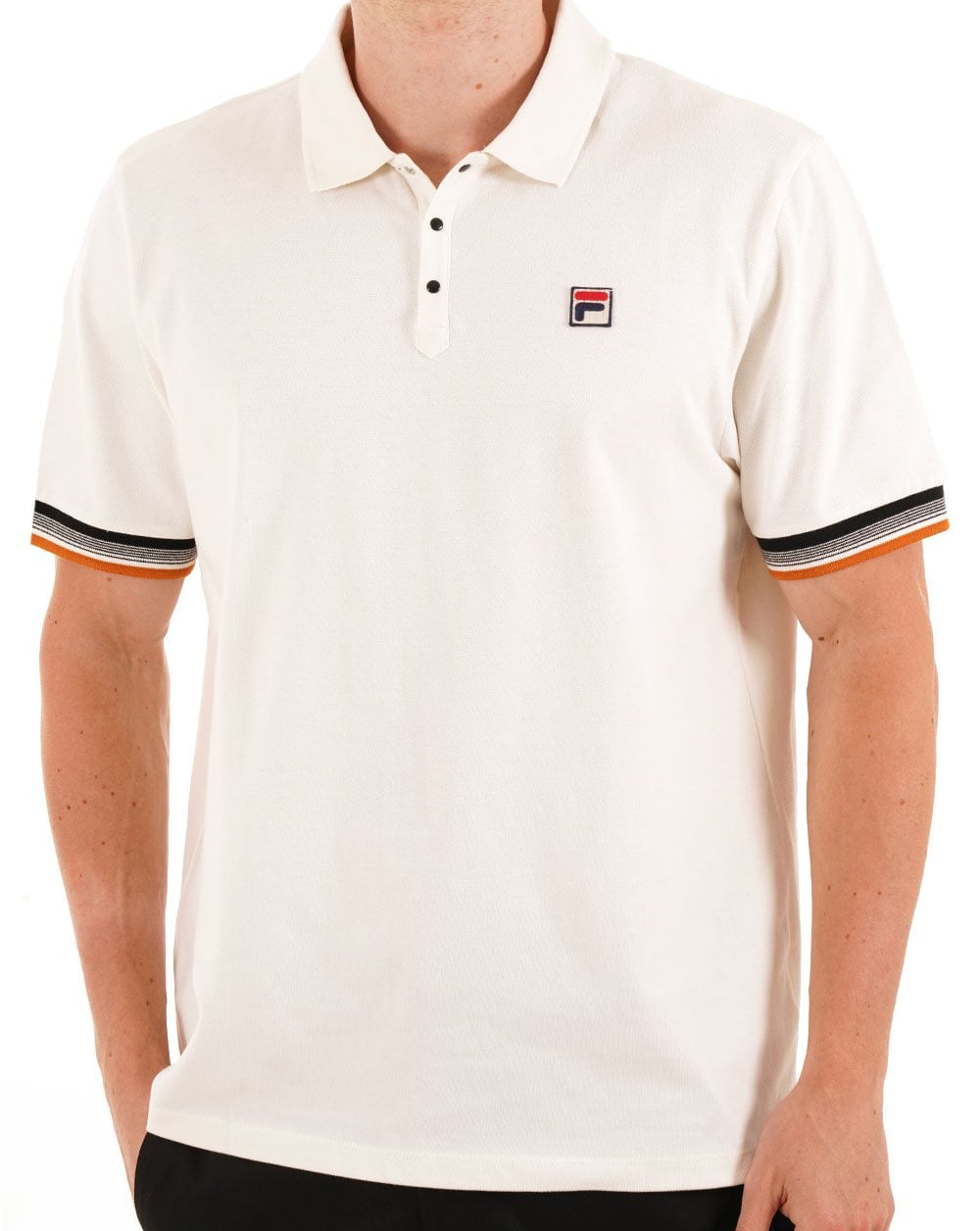 Fila Vintage Zev Polo Shirt Gardenia