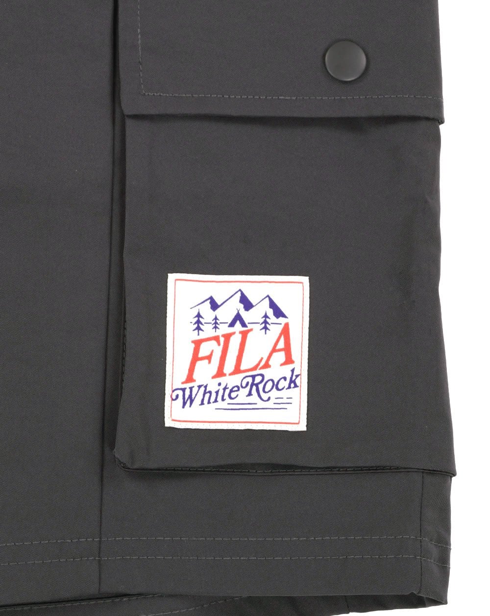 Fila White Rock Cargo Shorts Dark Grey
