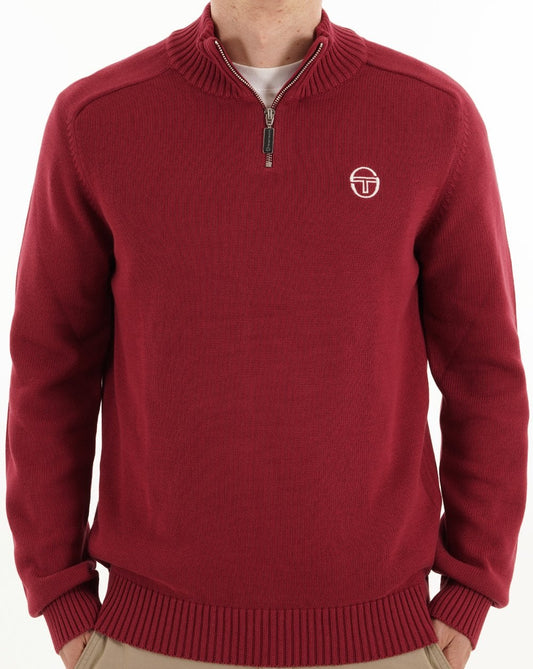 Sergio Tacchini Sergio Tacchini 1/4 Zip knit Burgundy