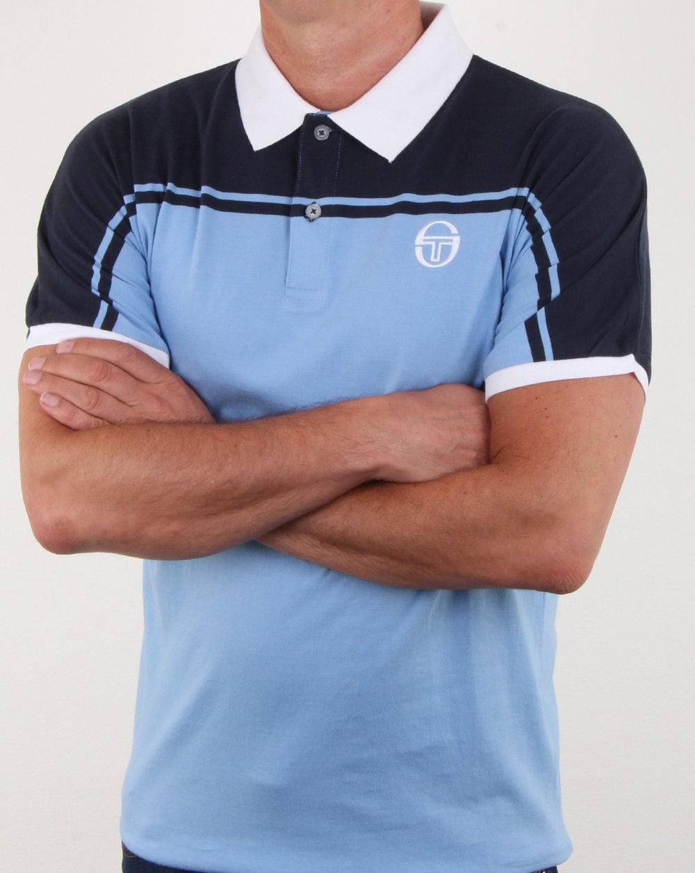 Sergio Tacchini New Young Line Polo Shirt Sky/navy