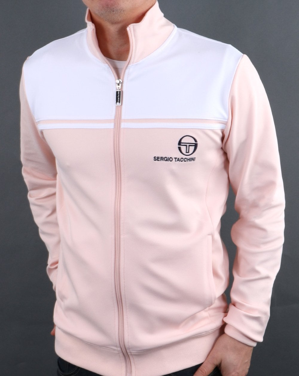 Sergio Tacchini New Young Line Track Top Pink/White