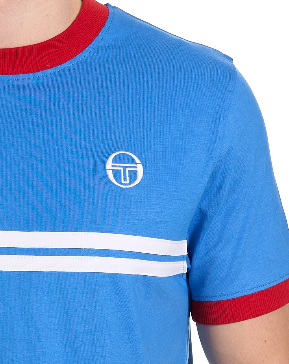Sergio Tacchini Supermac T Shirt Blue / Red