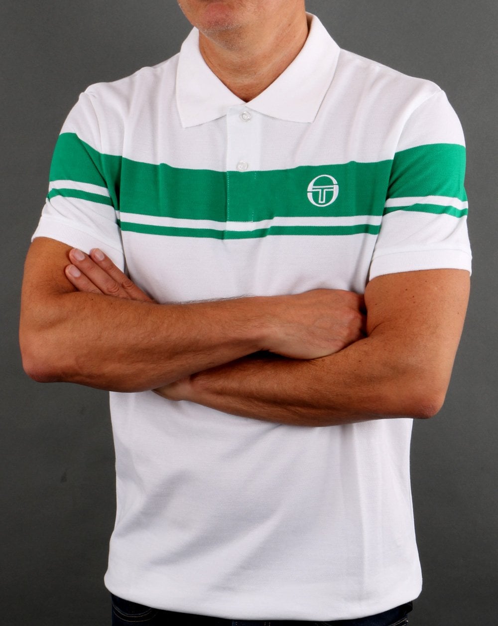 Sergio Tacchini Young Line Polo Shirt White/Green