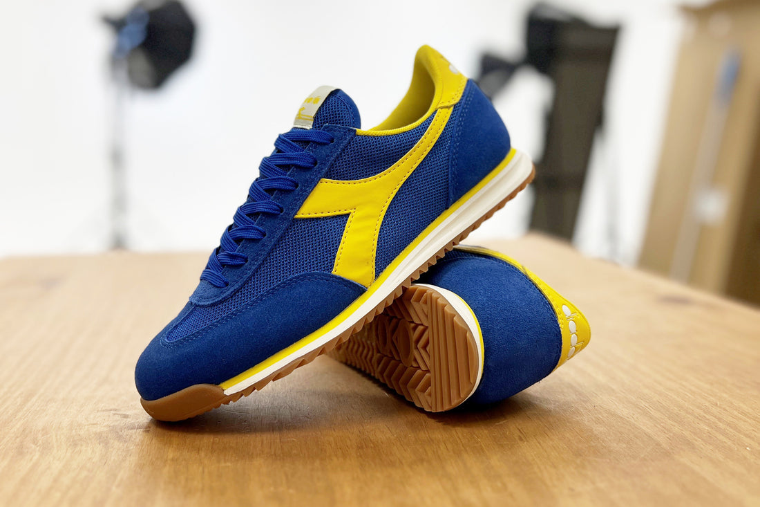 Diadora Cross trainer blue yellow