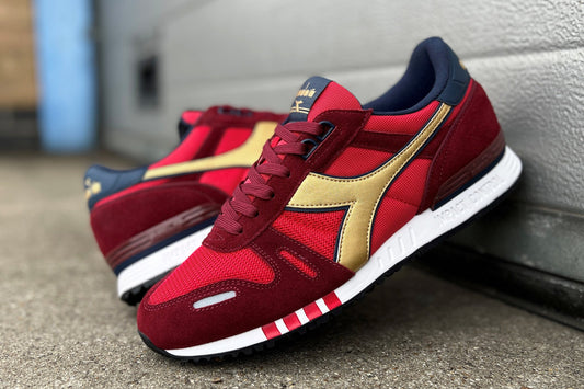 Diadora Titan Seb Coe 80s Red Gold Exclusive