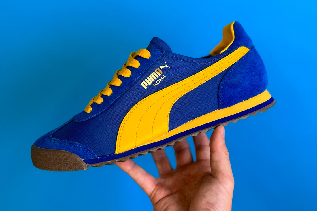 PUMA Roma Blue Yellow Bluebird