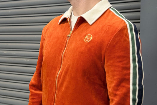 The Sergio Tacchini Monte Velour Track Top is the Ultimate in Casual Lounging