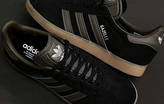 adidas Gazelle Black Grey Gum