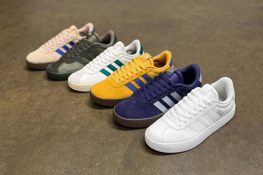 adidas Celebrate The Classic Gum Sole Court Shoe With The VL Court 3.0 Trainer