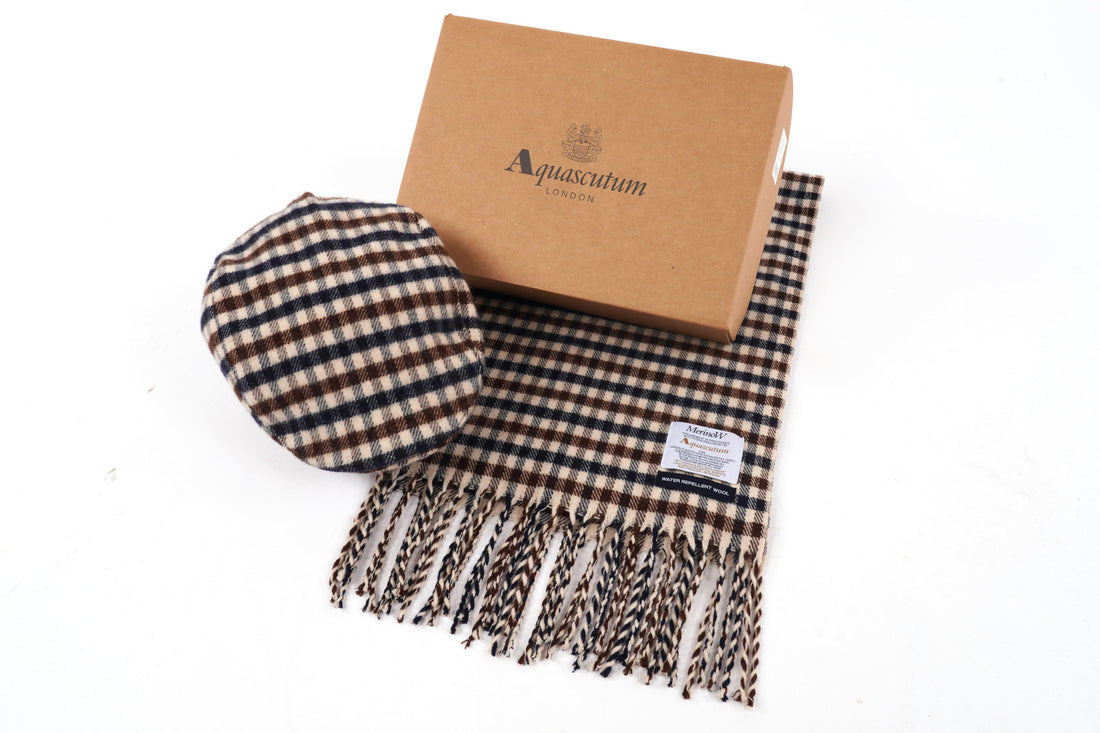 Aquascutum Check Flat Cap