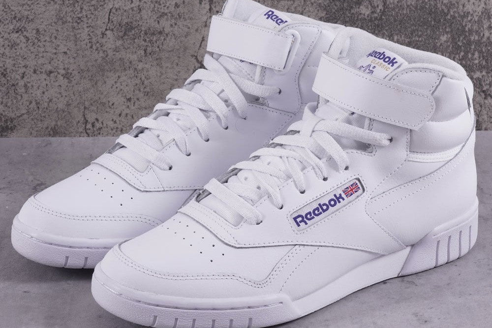 REEBOK EX-O-FIT HI TOP TRAINERS WHITE OG