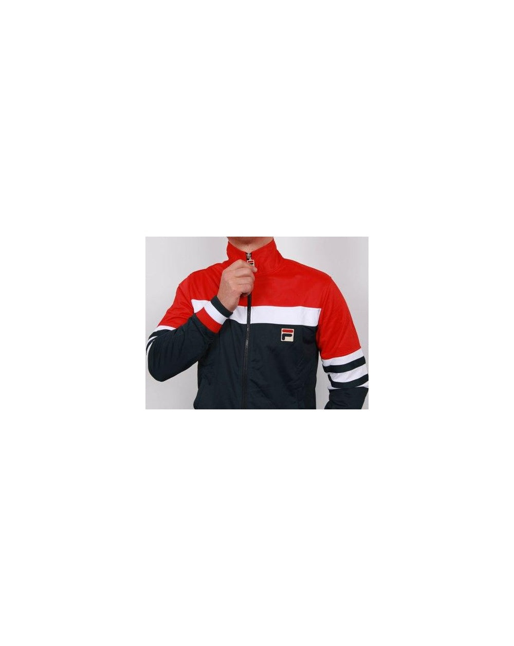 Fila Vintage Court Vilas Track Top Navy/Red/White